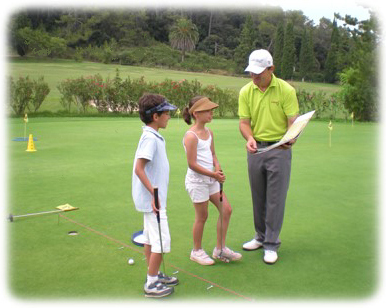 stage de golf junior enfants 